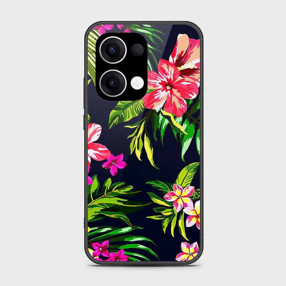Oppo Reno 13 - Floral Series - HQ Premium Shine Durable Shatterproof Case - Futurestore.pk