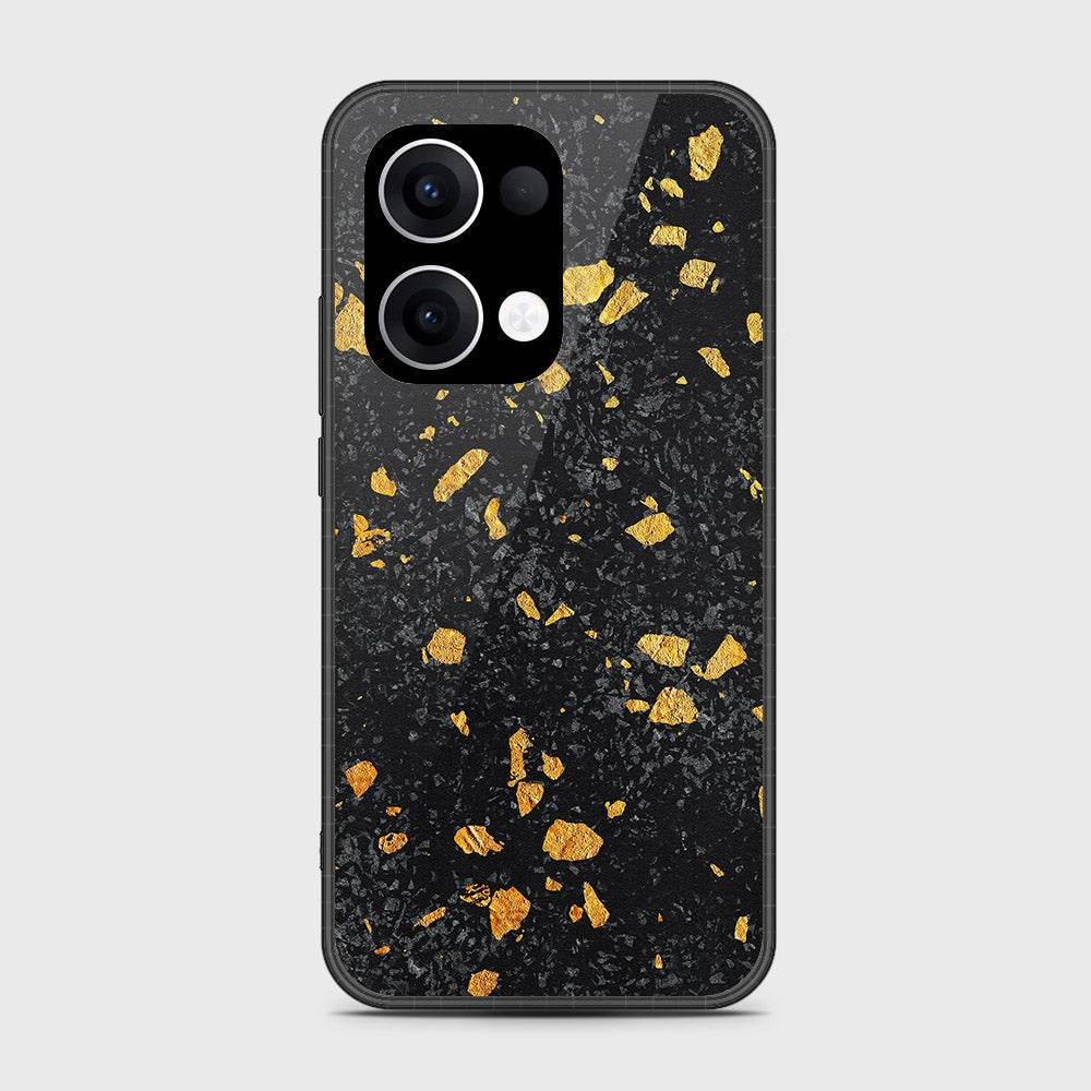 Oppo Reno 13 - Black Marble Series - HQ Premium Shine Durable Shatterproof Case - Futurestore.pk