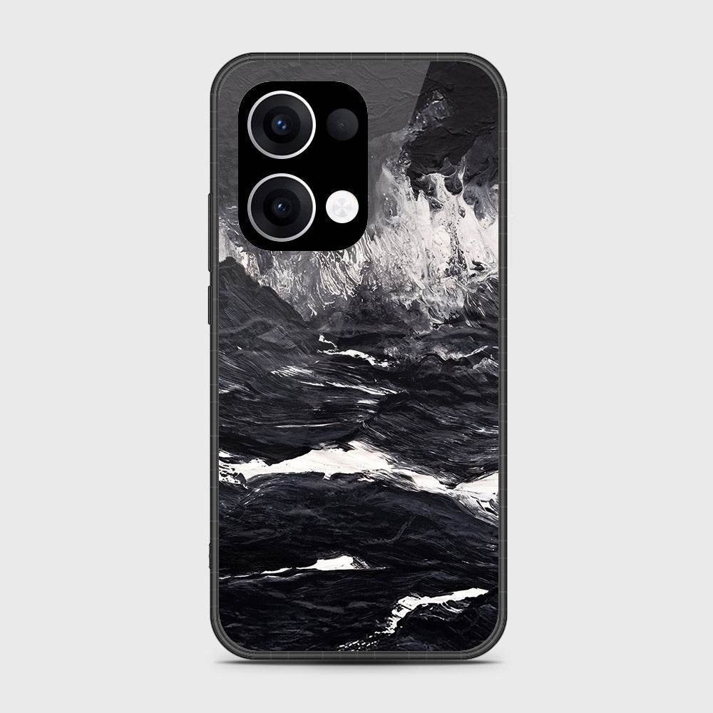 Oppo Reno 13 - Black Marble Series - HQ Premium Shine Durable Shatterproof Case - Futurestore.pk