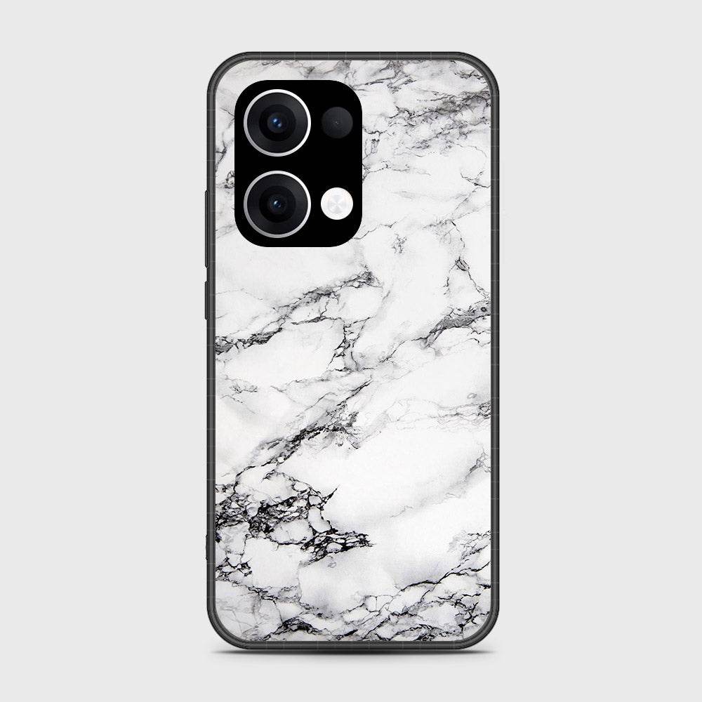 Oppo Reno 13 - White Marble Series - HQ Premium Shine Durable Shatterproof Case - Futurestore.pk