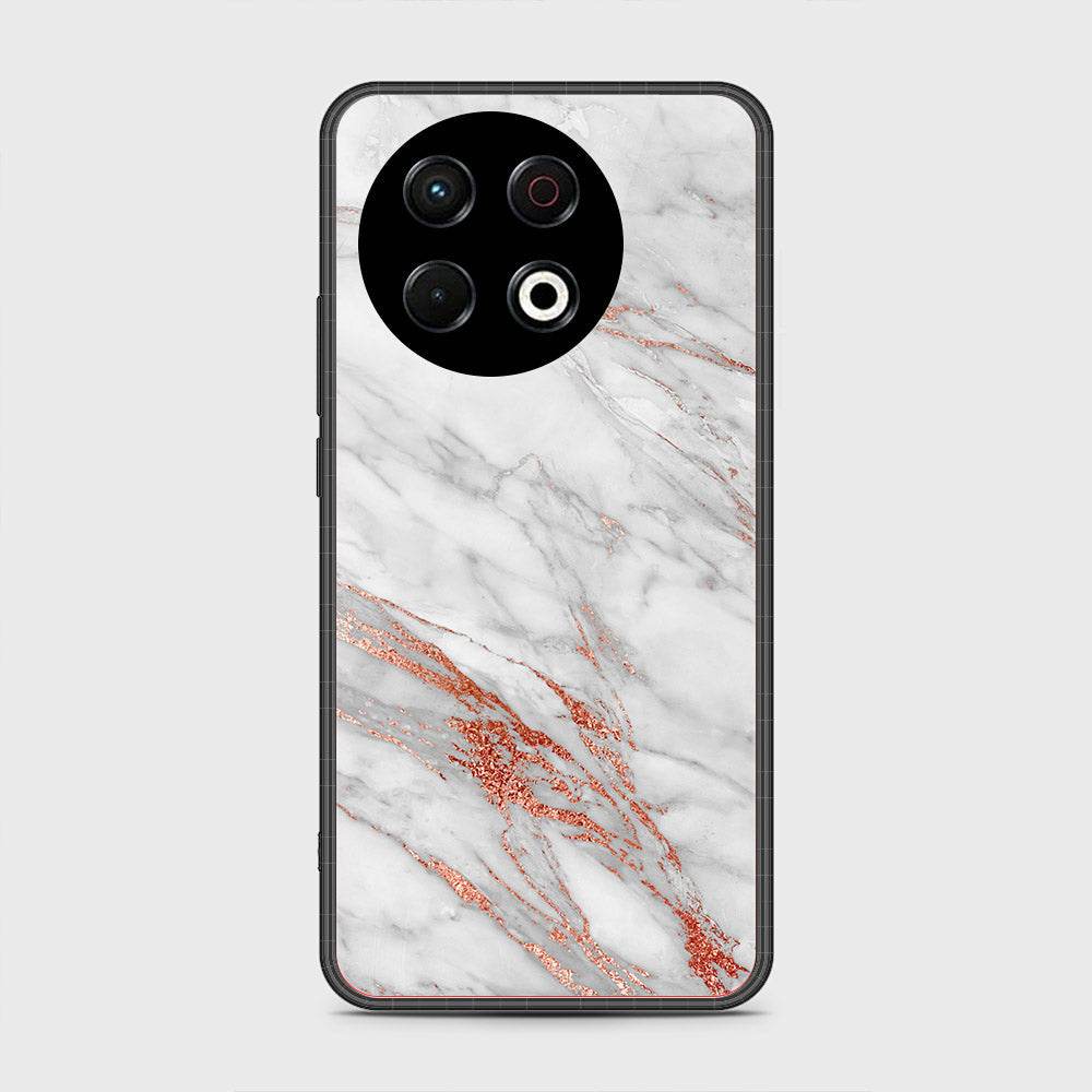 Tecno Spark 30 Pro - White Marble Series - HQ Premium Shine Durable Shatterproof Case - Futurestore.pk