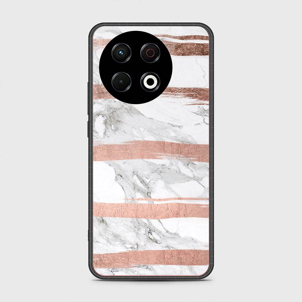 Tecno Spark 30 Pro - White Marble Series - HQ Premium Shine Durable Shatterproof Case - Futurestore.pk