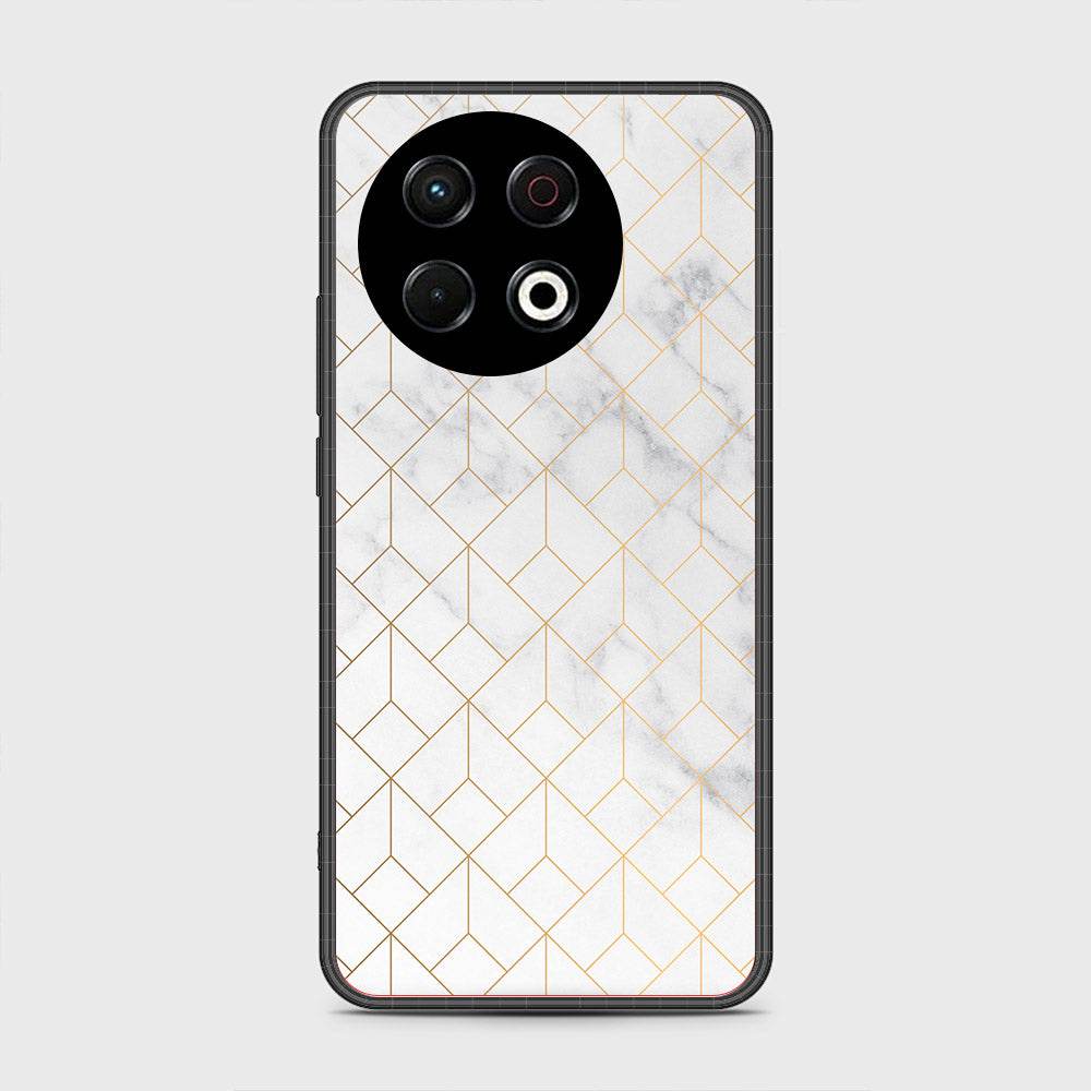 Tecno Spark 30 Pro - White Marble Series 2 - HQ Premium Shine Durable Shatterproof Case - Futurestore.pk