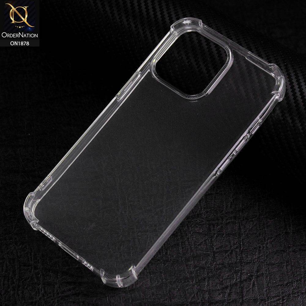 iPhone 13 Cover - Soft 4D Design Shockproof Silicone Transparent Clear Case - Futurestore.pk
