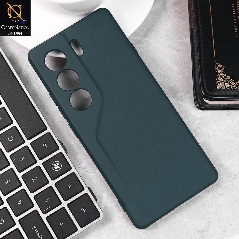 Tecno Camon 40 Cover - Midnight Blue - Matte Shockproof Sillica Gel Soft Case - Futurestore.pk
