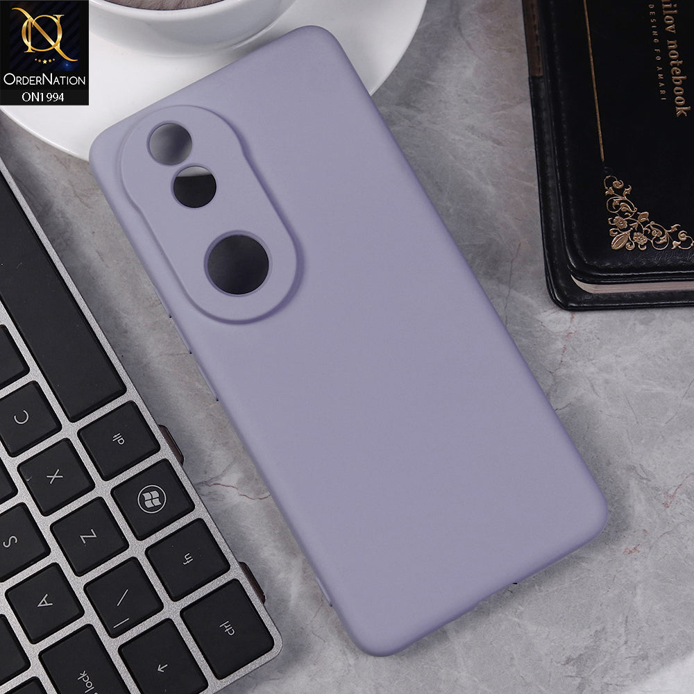 Vivo V50 Cover - Light Purple - Matte Shockproof Sillica Gel Soft Case