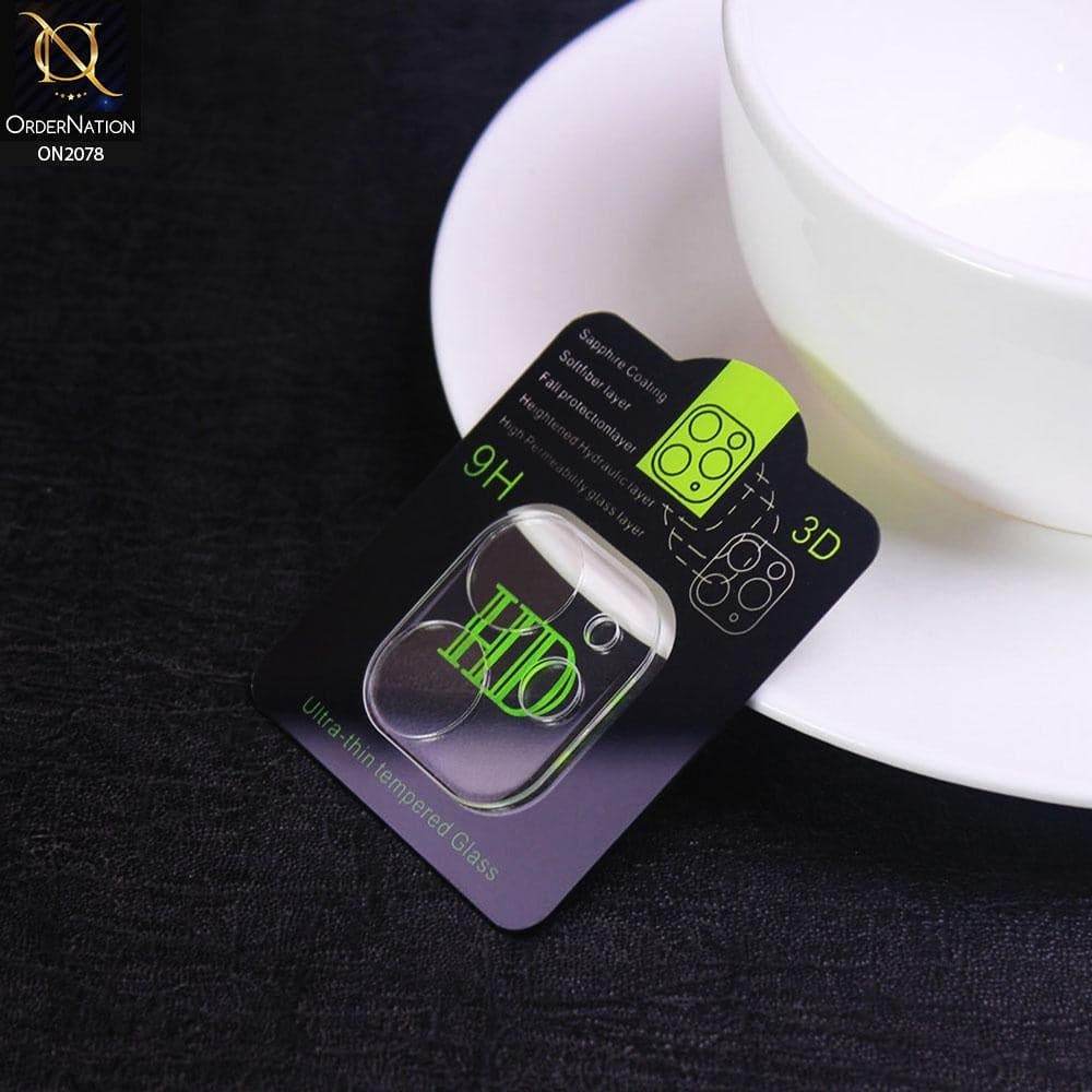3D Film 9H Glass Color Camera Lens Protector For iPhone 11 - Transparent - Futurestore.pk