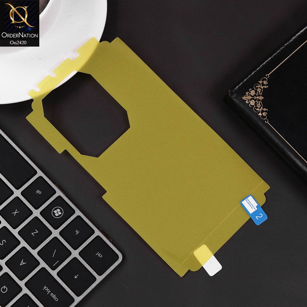 Infinix Note 50 4G Cover - Protector - Transparent Hydro Jell Skin Film Unbreakable Back Protector Sheet - Futurestore.pk