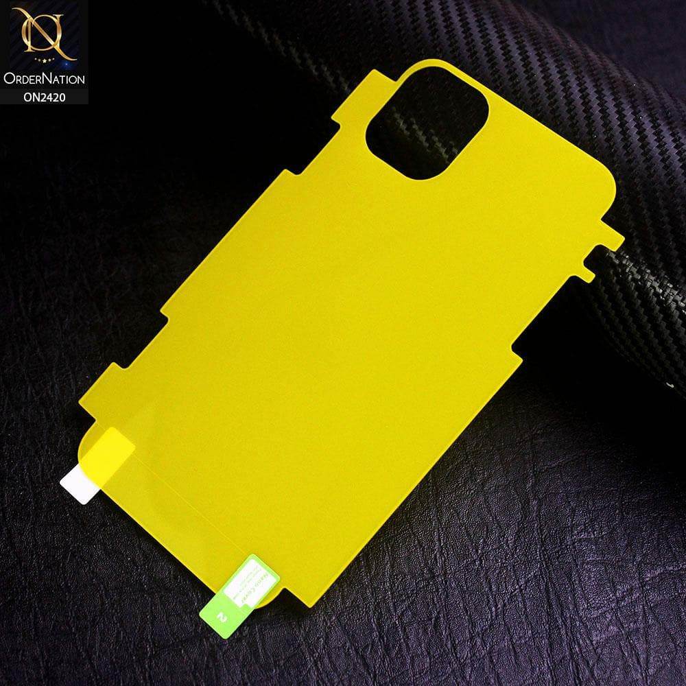 iPhone 13 Protector - Transparent Hydro Jell Skin Film Unbreakable Back Protector Sheet - Futurestore.pk