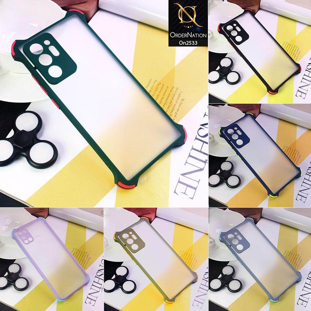 iPhone 11 Cover - Black - Semi Transparent Matte Shockproof Camera Ring Protection Case - Futurestore.pk