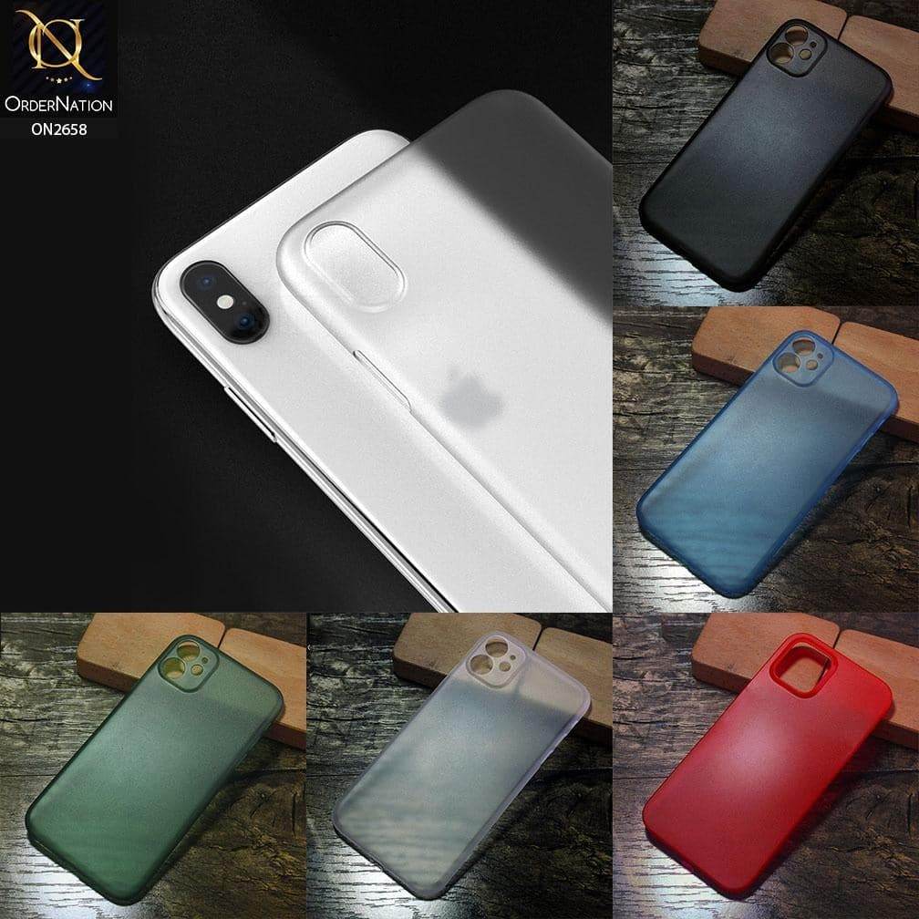 iPhone 13 Cover - White - Ultra Thin Colored Semi-Transparent Paper Shell Case - Futurestore.pk
