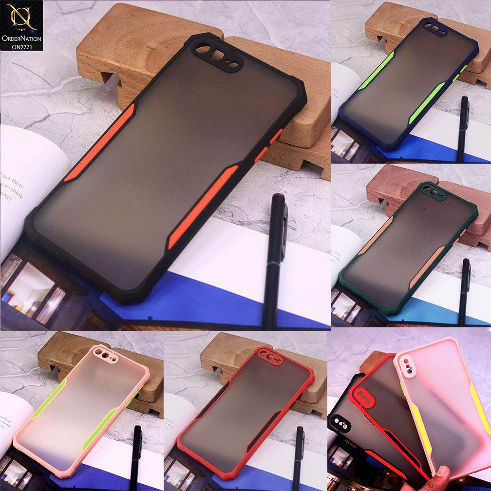 iPhone 11 Cover - Black - New Stylish Anti-Drop Grip Matte Semi Transparent With Camera Protection Case - Futurestore.pk