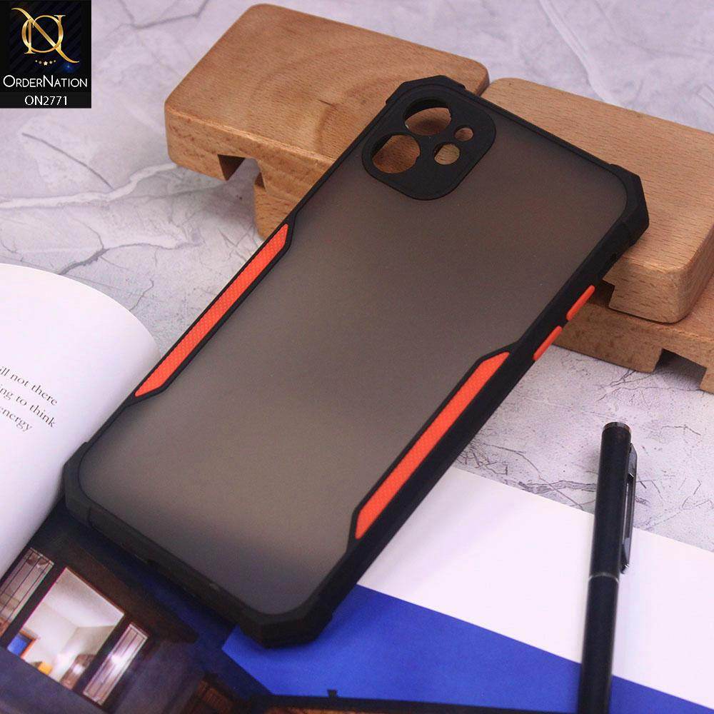 iPhone 11 Cover - Black - New Stylish Anti-Drop Grip Matte Semi Transparent With Camera Protection Case - Futurestore.pk