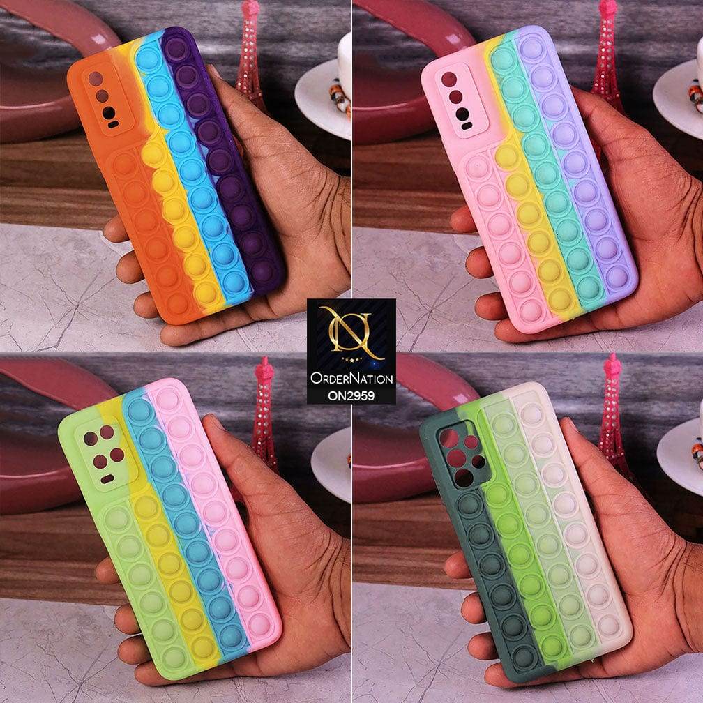 iPhone 13 Cover - Pink - Trendy Fidget Stress Relief Bubble Soft Case