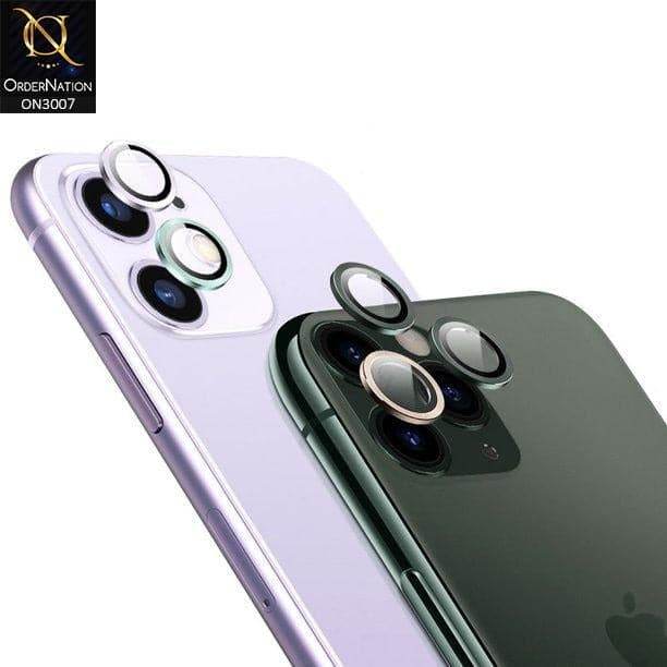 iPhone 13 Camera Protector - Silver - Metal Ring Camera Glass Protector
