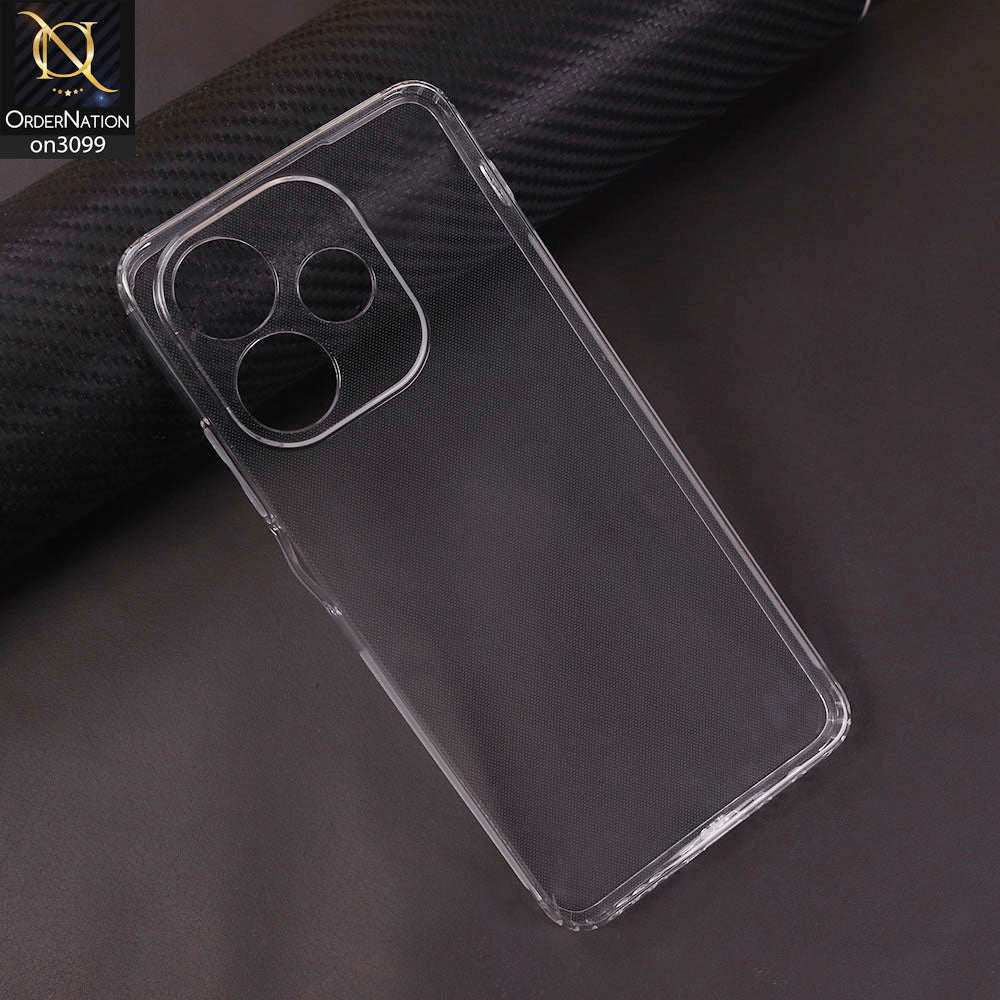 Oppo A5 Pro 5G Cover - Transparent - Soft 4D Design Shockproof Silicone Transparent Clear Camera Protection Case