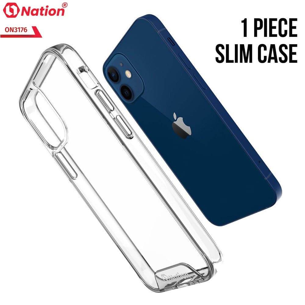 iPhone 13 Cover - ONation Essential Series - Premium Quality No Yellowing Drop Tested Tpu+Pc Clear Soft Edges