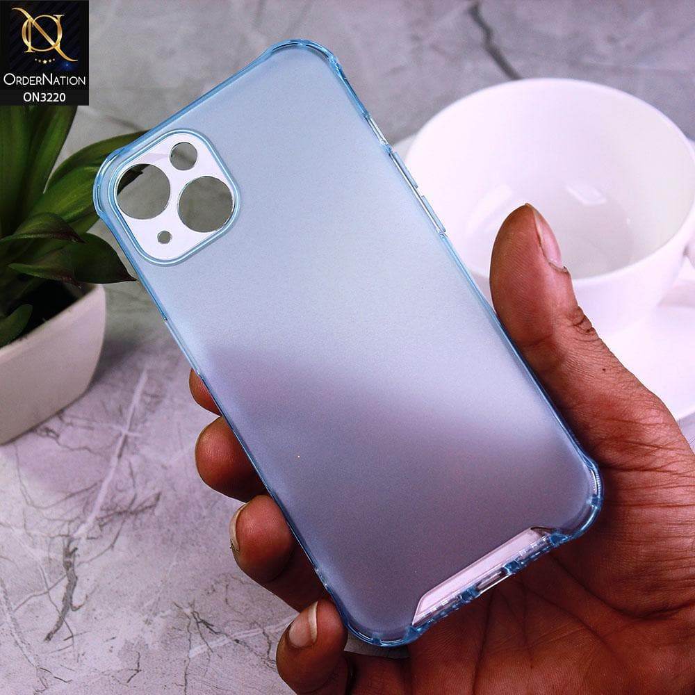 iPhone 13 Cover - Sky Blue - Protective Anti-Scratch Soft Back Case with Camera Protection - Futurestore.pk