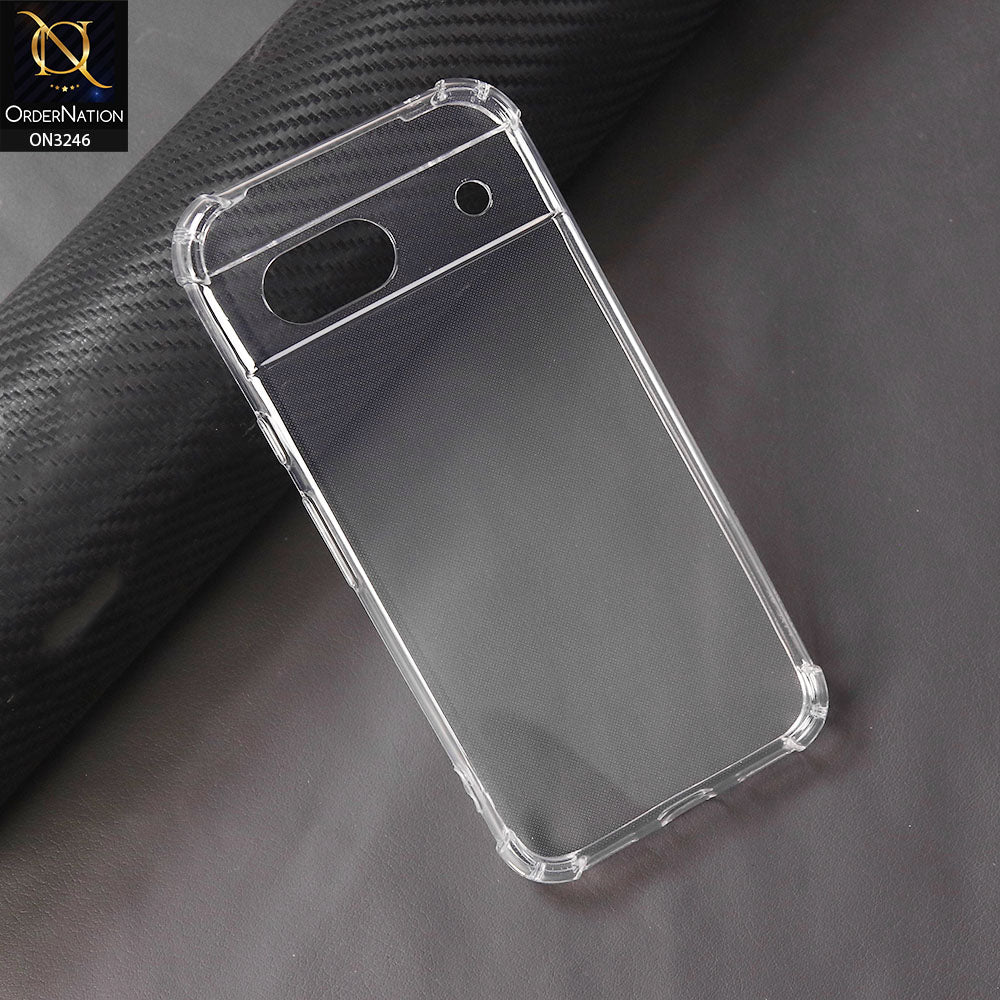 Google Pixel 8a Cover - Transparent - Soft 4D Design Shockproof Silicone Transparent Clear Camera Protection Case on3246-pixel8a-transparent_57dbd9fc-de20-4cc8-b17d-4dd2bccd6421 Google Pixel 8a