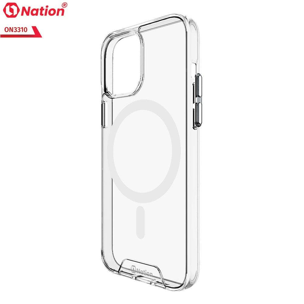 iPhone 13 Cover - ONation MagSafe Series - Premium Quality No Yellowing Drop Tested Tpu+Pc Clear Soft Edges