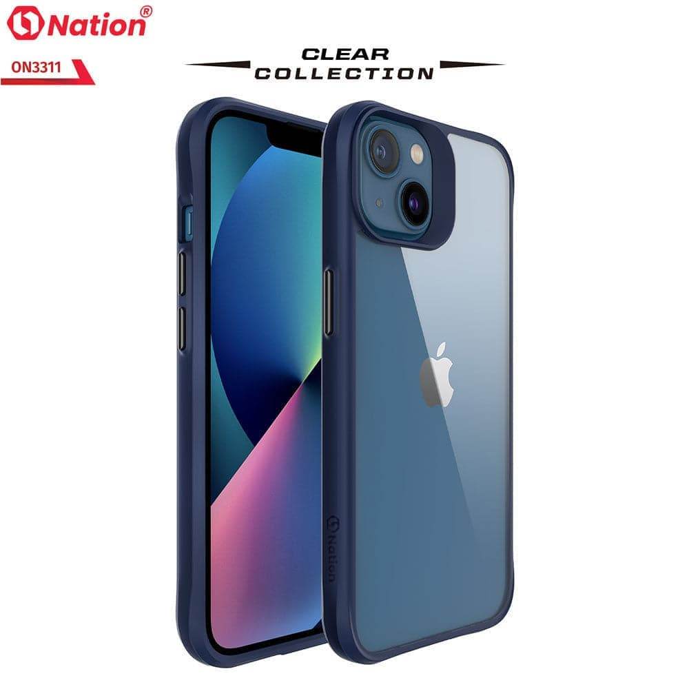 iPhone 13 Cover - Blue - ONation Combat X Mode Series Soft Borders Case