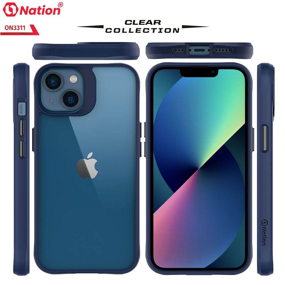 iPhone 13 Cover - Blue - ONation Combat X Mode Series Soft Borders Case