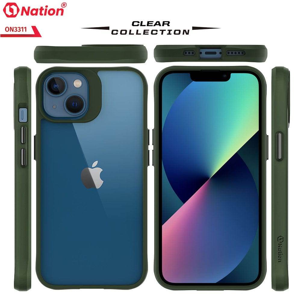 iPhone 13 Cover - Green - ONation Combat X Mode Series Soft Borders Case