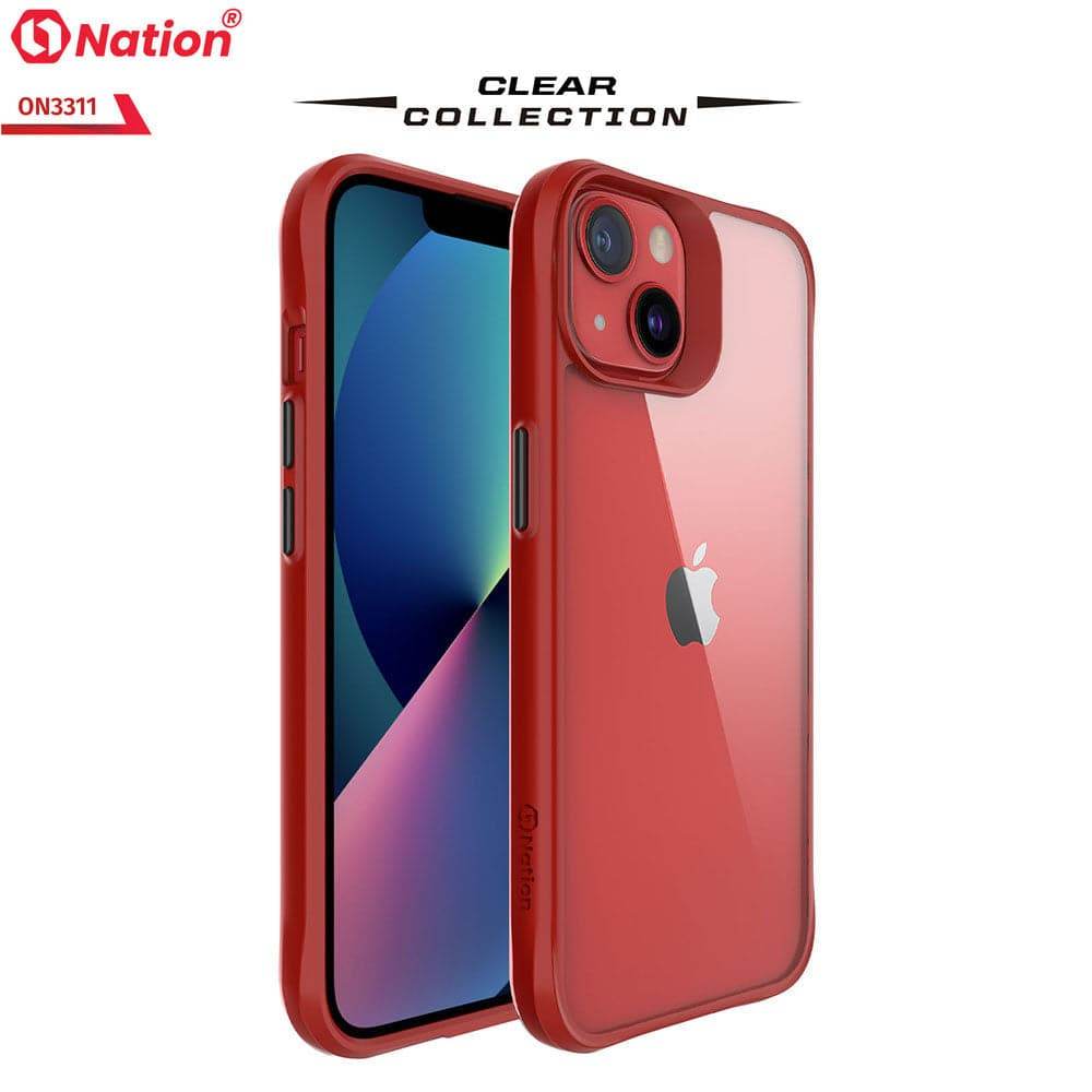 iPhone 13 Cover - Red - ONation Combat X Mode Series Soft Borders Case