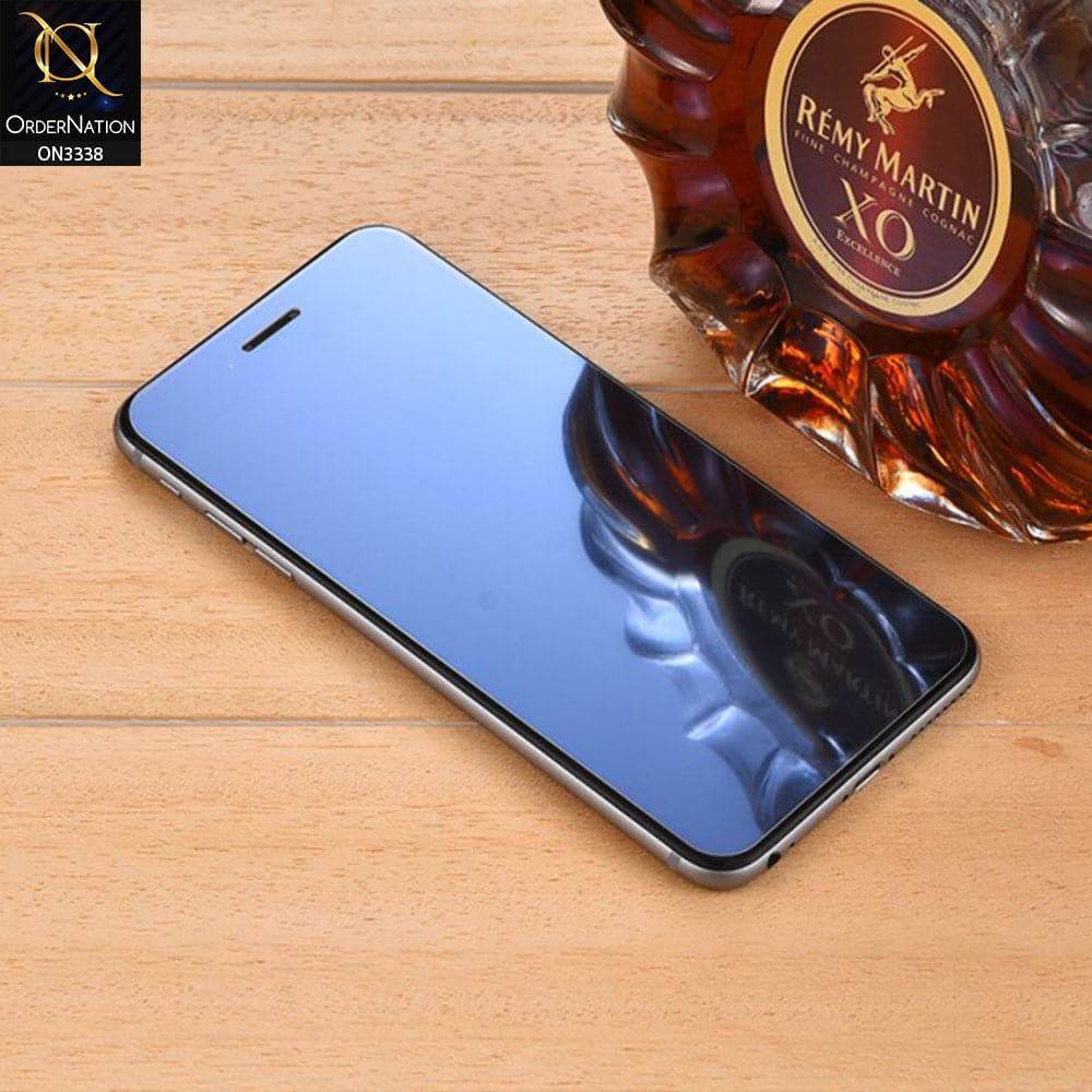 iPhone 13 Screen Protector - Blue - New Trendy Color Glass Tempered Screen Protector For iPhone - Futurestore.pk