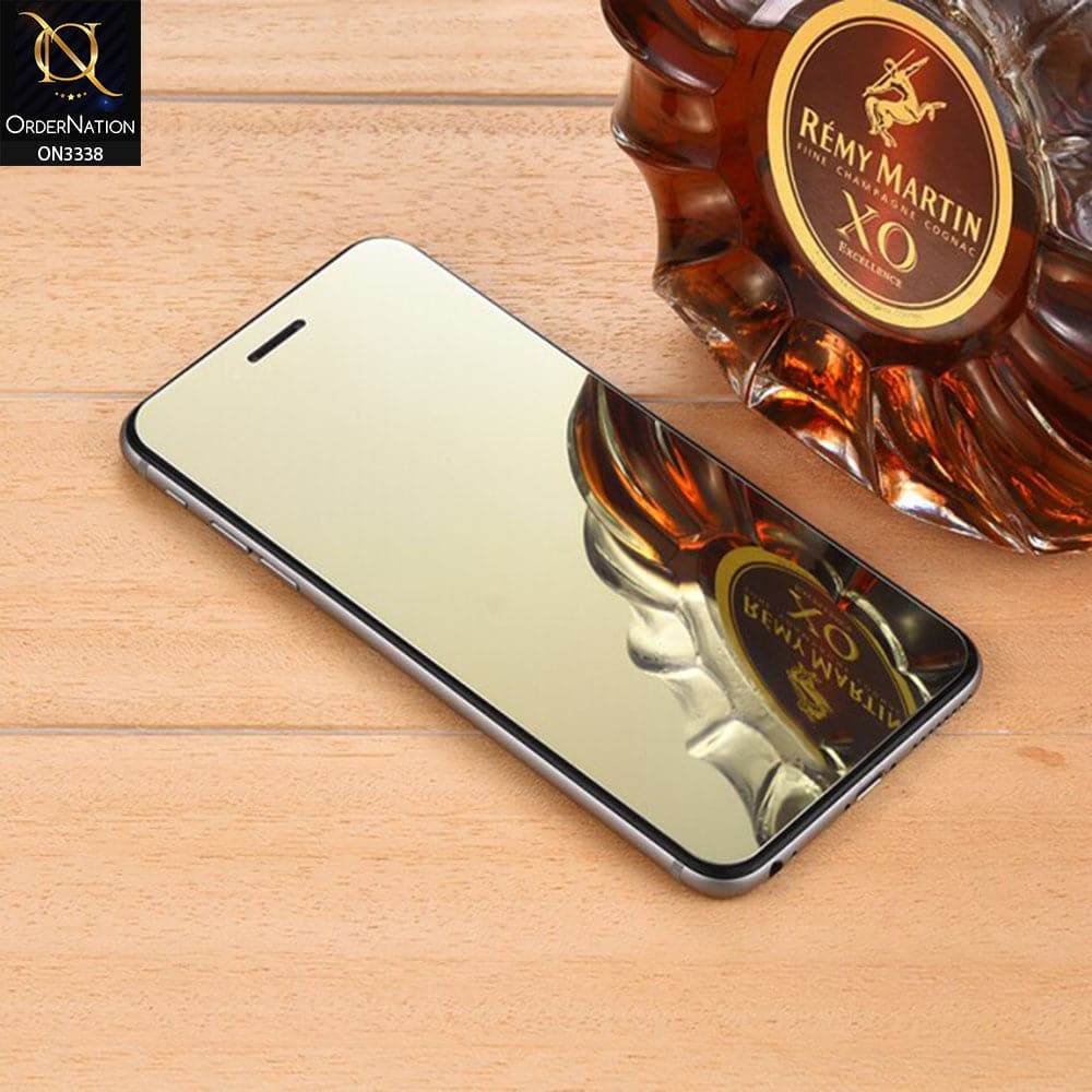 iPhone 13 Screen Protector - Golden - New Trendy Color Glass Tempered Screen Protector For iPhone - Futurestore.pk