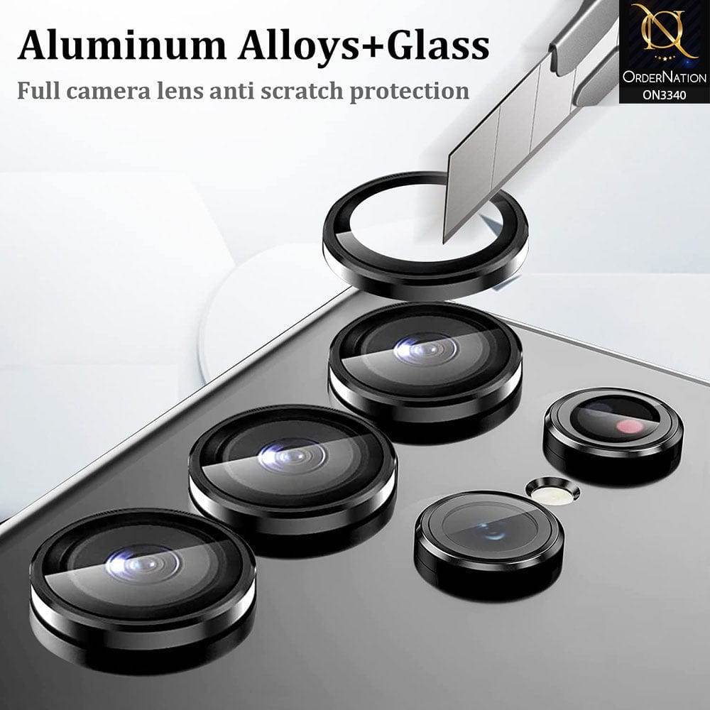 iPhone 11 Protector - Purple - Aluminium Alloy Metal Tempered Glass Camera Protector - Futurestore.pk