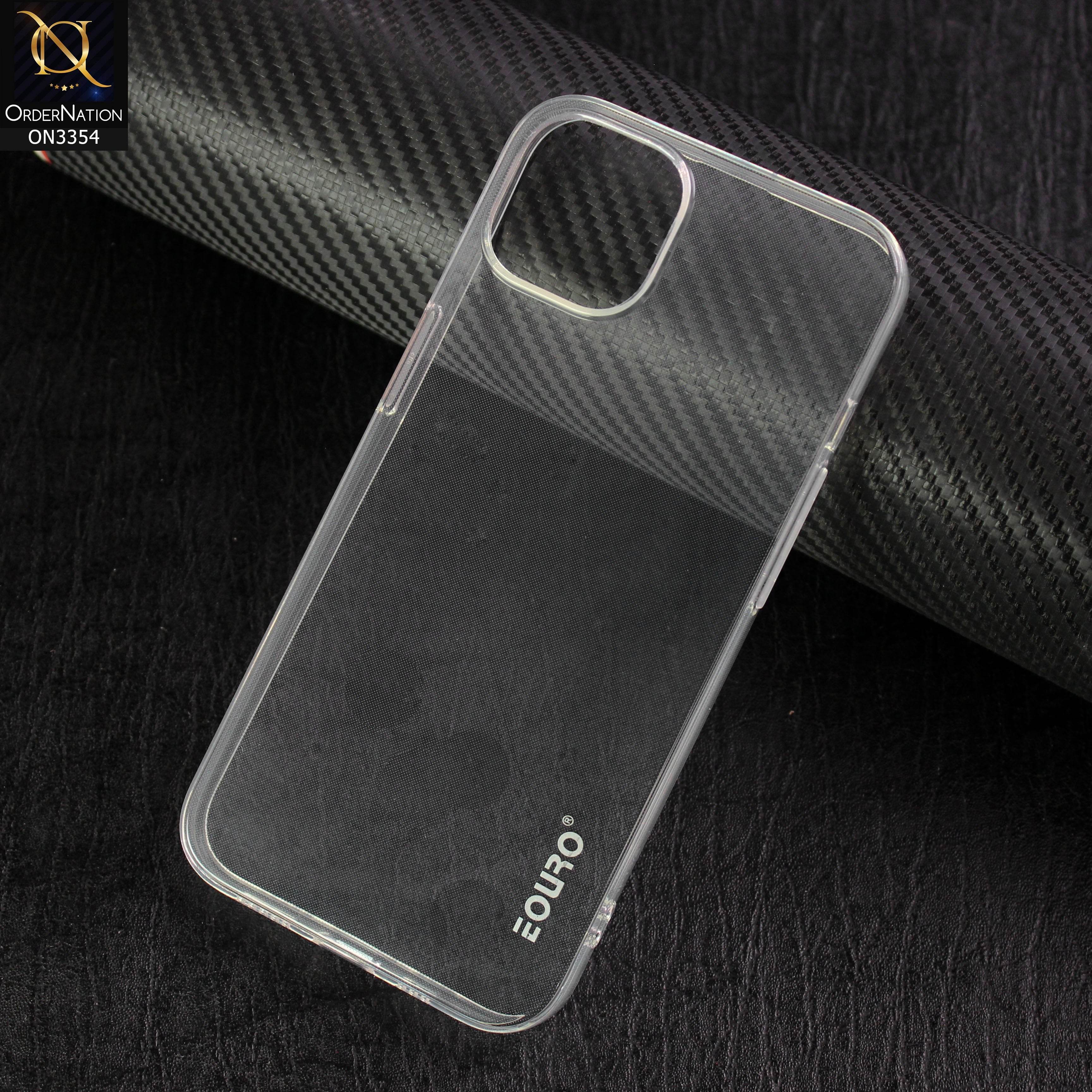 iPhone 13 Cover - Transparent - EOURO Shock Resistant Soft Silicone Camera Protection Case - Futurestore.pk