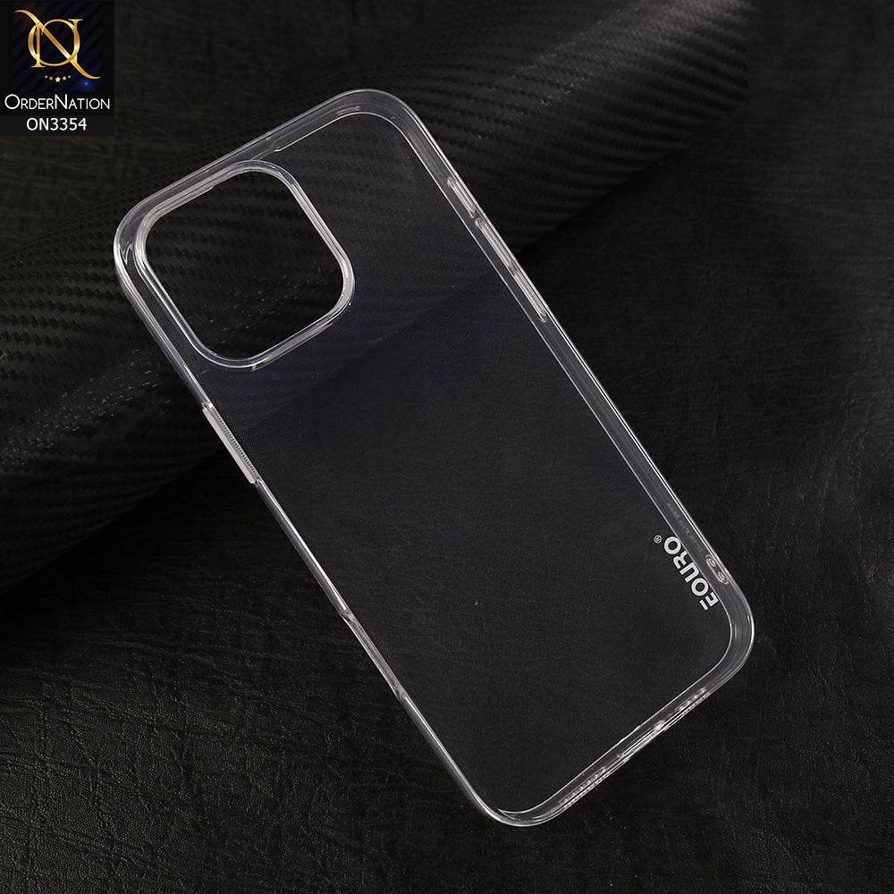 iPhone 16 Pro Max Cover - Transparent - EOURO Shock Resistant Soft Silicone Camera Protection Case - Futurestore.pk