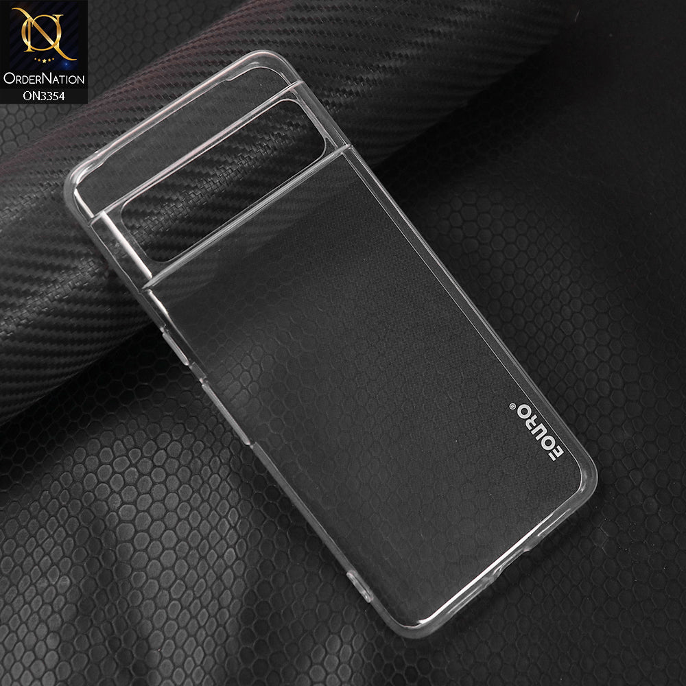 Google Pixel 8 Pro Cover - Transparent - EOURO Shock Resistant Soft Silicone Camera Protection Case