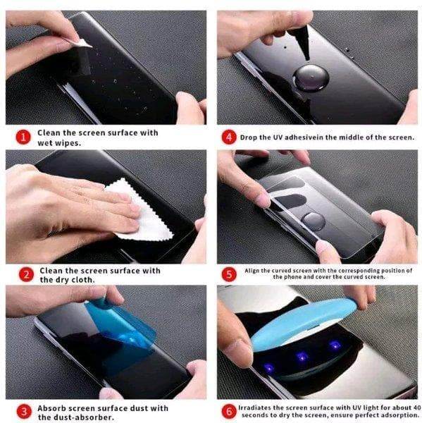Vivo V30 Screen Protector - LITO - UV Liquid Full Glue Tempered Glass Screen Protector - Futurestore.pk
