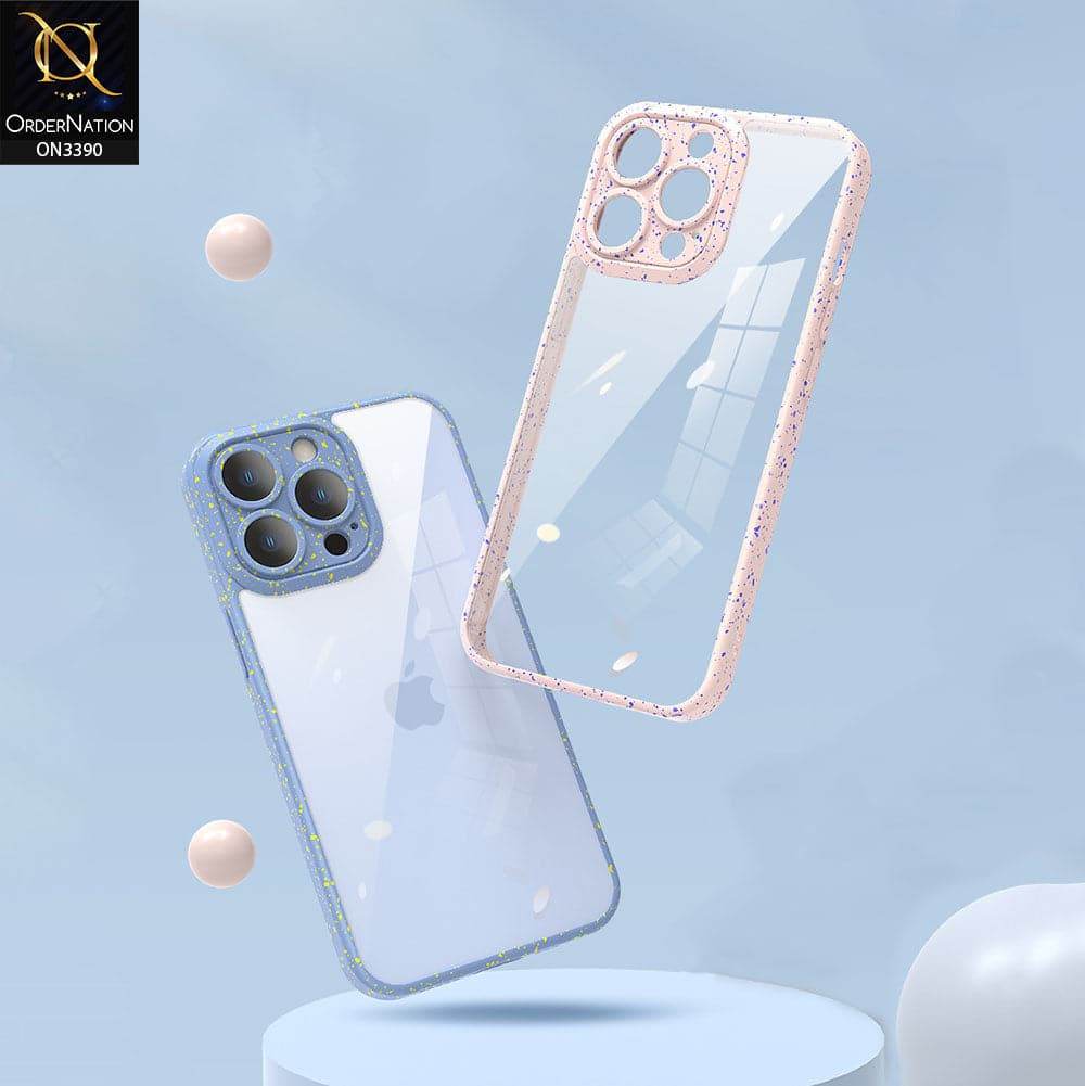 iPhone 13 Cover - Black - Splash Series Shockproof Transparent Hard Pc Back Soft Borders Camera Protection Case