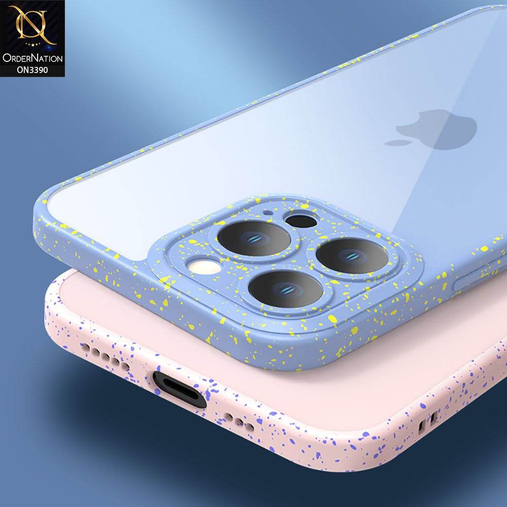 iPhone 13 Cover - White - Splash Series Shockproof Transparent Hard Pc Back Soft Borders Camera Protection Case