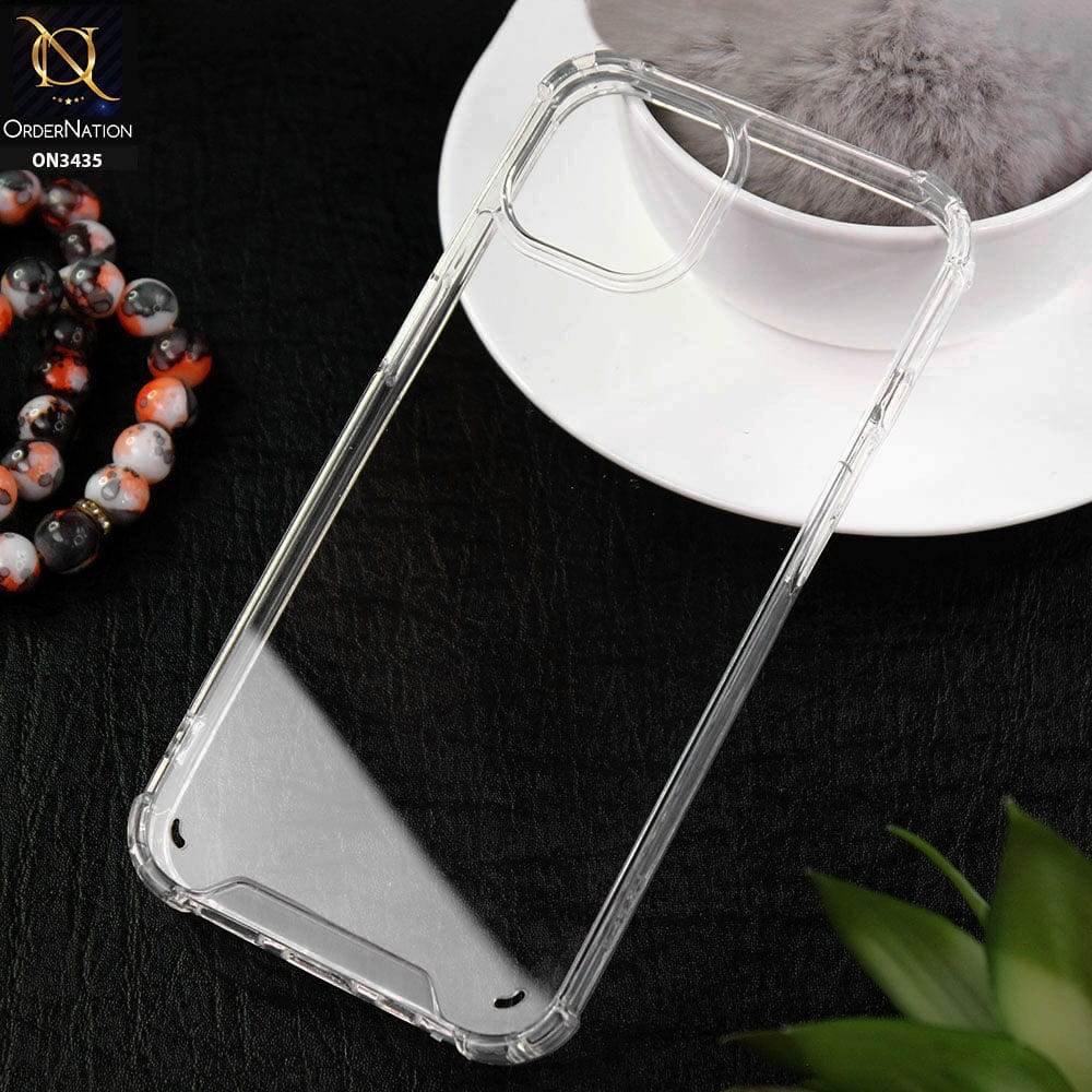 iPhone 13 Cover - New Glossy Look Shockprof Bumper Soft Borders Semi Hard Back Clear Case