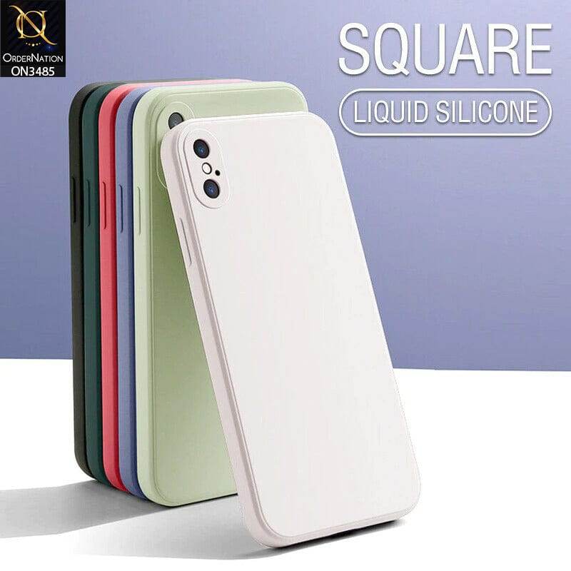 iPhone 13 Cover - Blue - ONation Silica Gel Series - HQ Liquid Silicone Elegant Colors Camera Protection Soft Case - Futurestore.pk
