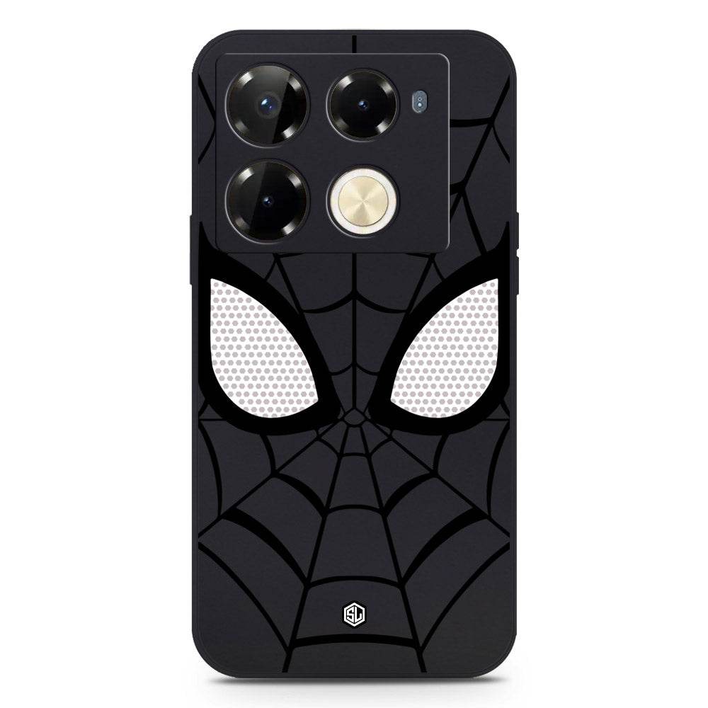 Cool Spider Design Soft Phone Case - Silica Gel Case - Black - Infinix Note 40 Pro - Futurestore.pk