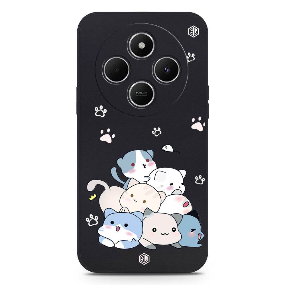 Cute Design Soft Phone Case - Silica Gel Case - Black - Xiaomi Redmi 14C - Futurestore.pk