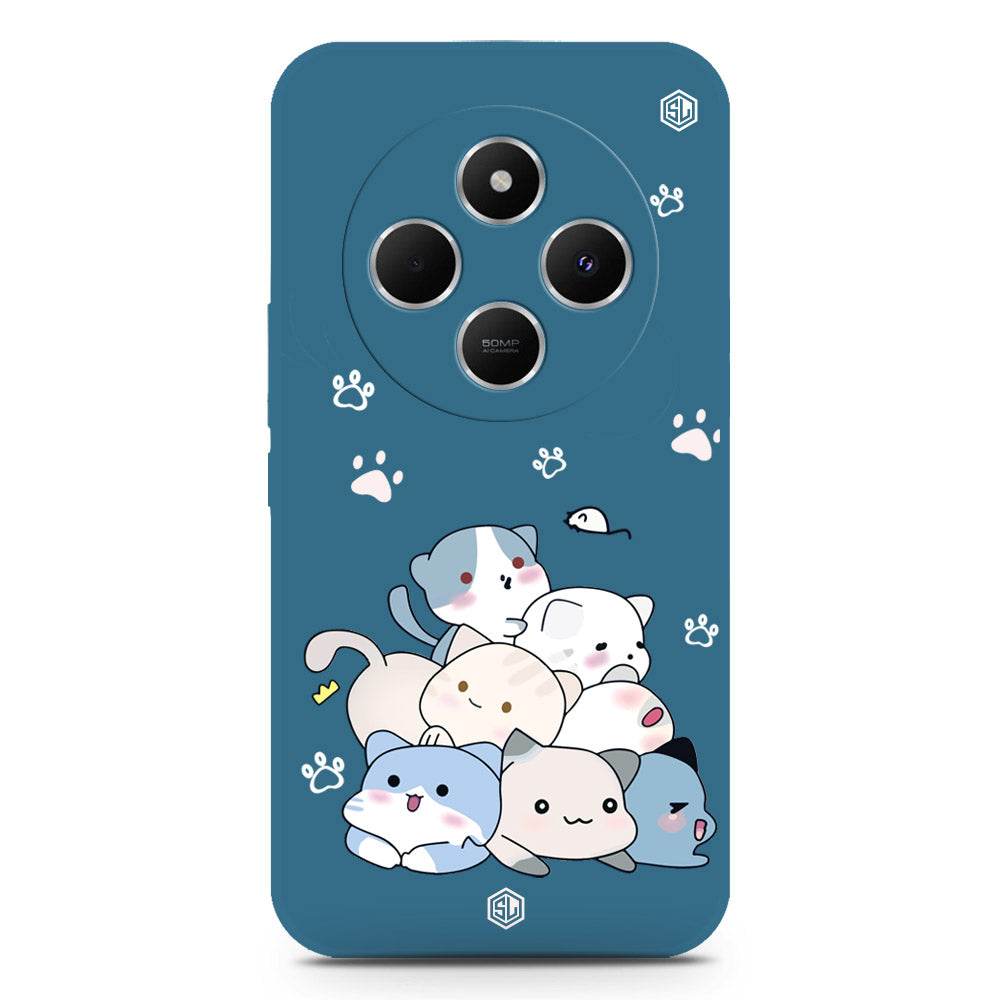 Cute Design Soft Phone Case - Silica Gel Case - Blue - Xiaomi Redmi 14C - Futurestore.pk