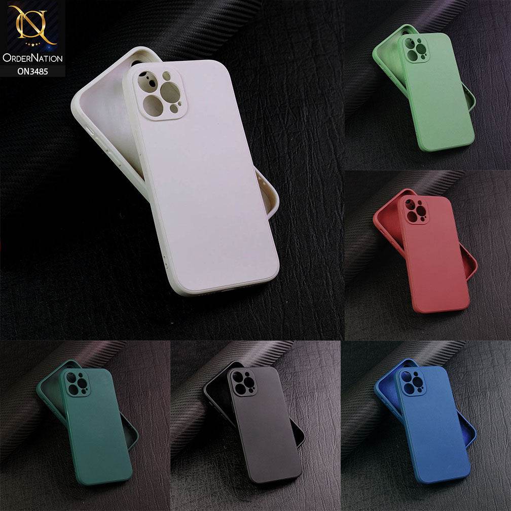 Realme 12 4G Cover - Black - ONation Silica Gel Series - HQ Liquid Silicone Elegant Colors Camera Protection Soft Case - Futurestore.pk