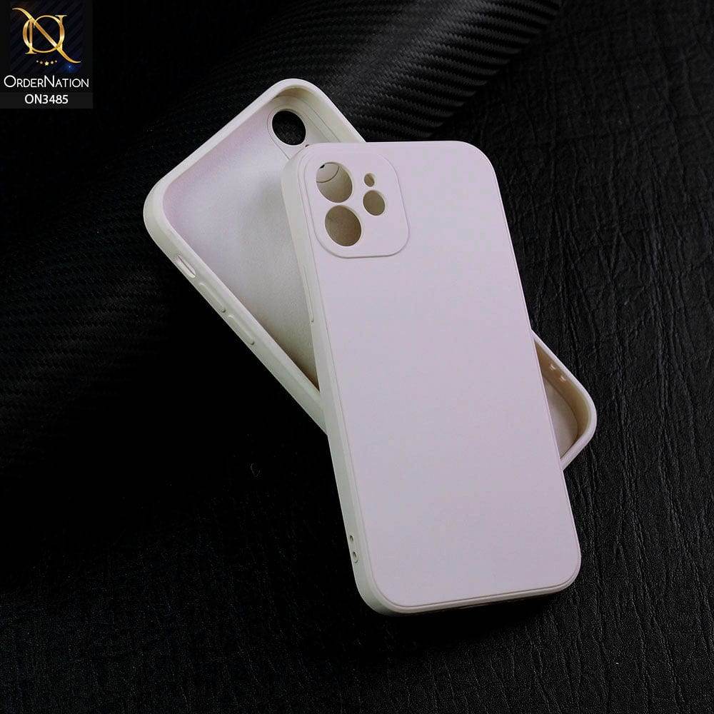 iPhone 11 Cover - Off-White (Not Pure White) - ONation Silica Gel Series - HQ Liquid Silicone Elegant Colors Camera Protection Soft Case - Futurestore.pk