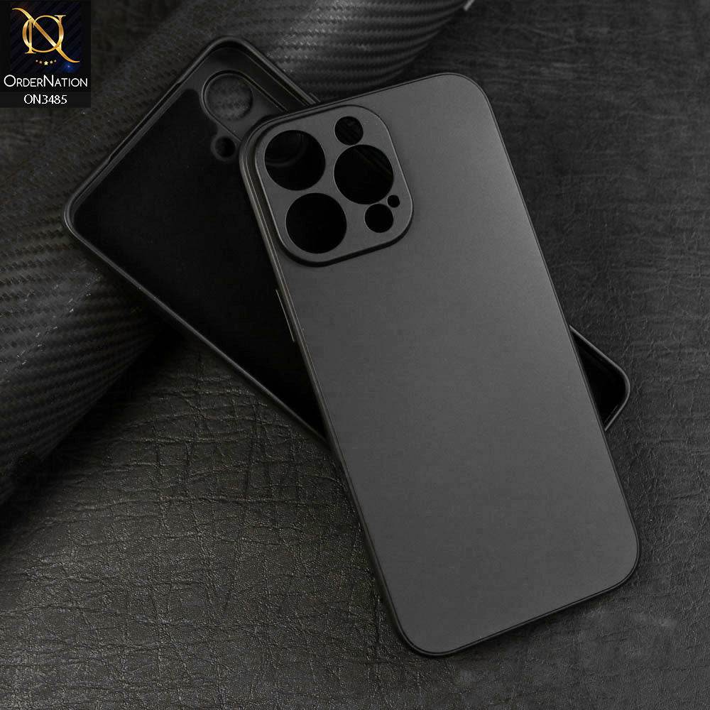 iPhone 16 Pro Max Cover - Black - ONation Silica Gel Series - HQ Liquid Silicone Elegant Colors Camera Protection Soft Case - Futurestore.pk