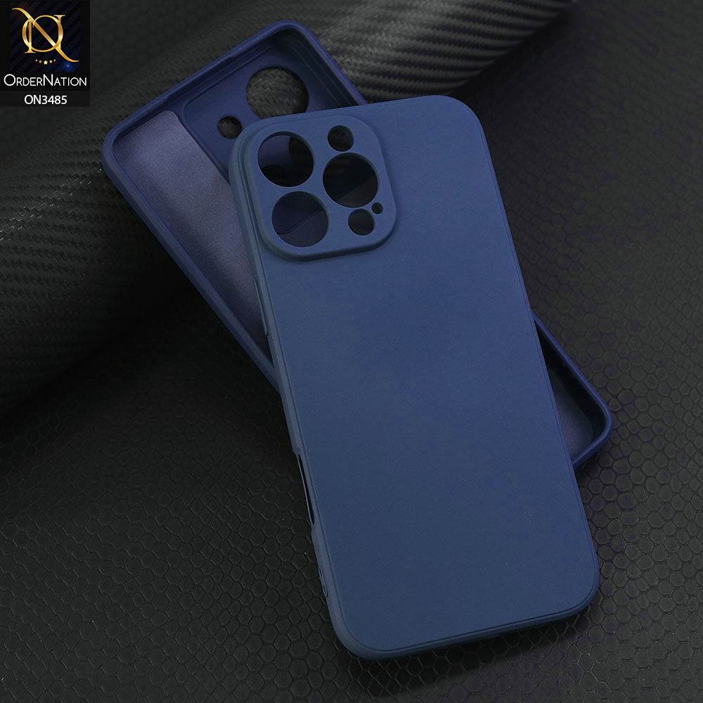 iPhone 16 Pro Max Cover - Blue - ONation Silica Gel Series - HQ Liquid Silicone Elegant Colors Camera Protection Soft Case - Futurestore.pk