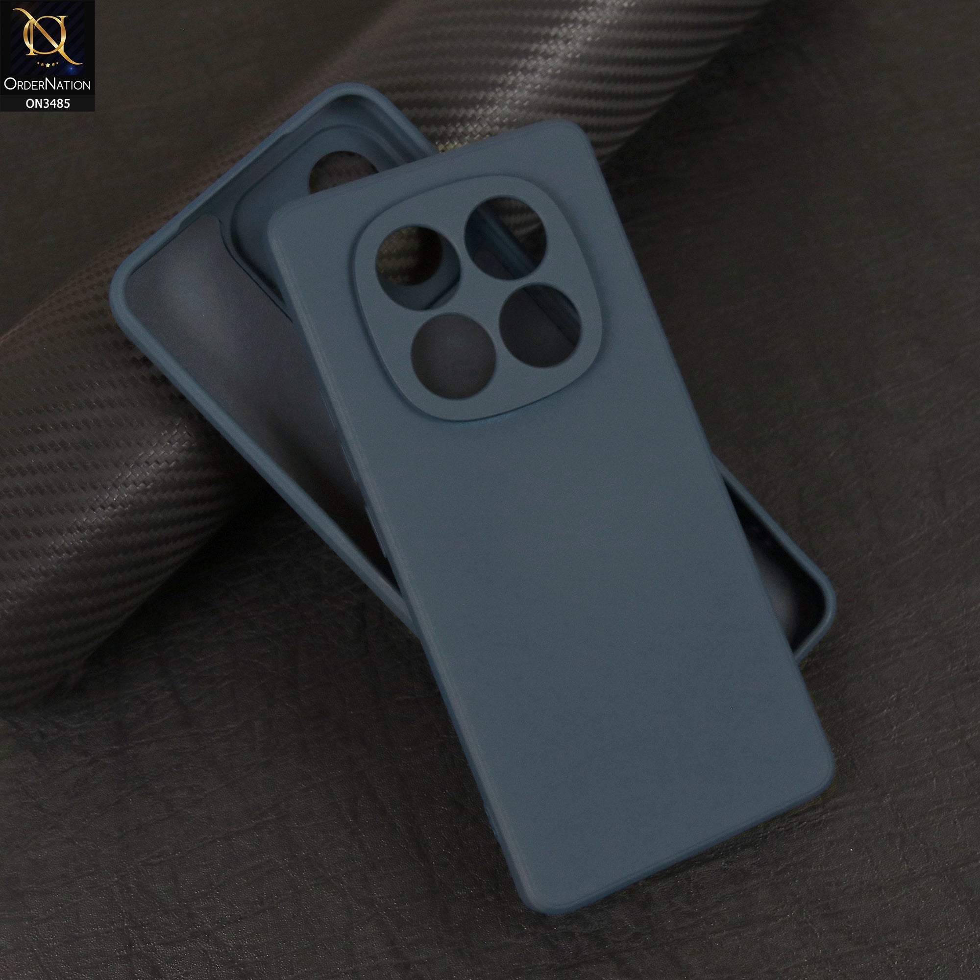 Xiaomi Redmi Note 14 Pro Plus 5G Cover - Blue - ONation Silica Gel Series - HQ Liquid Silicone Elegant Colors Camera Protection Soft Case
