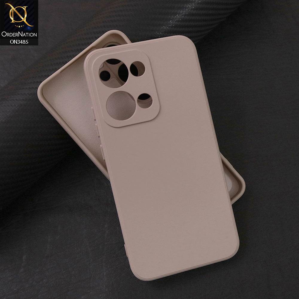 Oppo Reno 13 Cover - Off White - ONation Silica Gel Series - HQ Liquid Silicone Elegant Colors Camera Protection Soft Case - Futurestore.pk