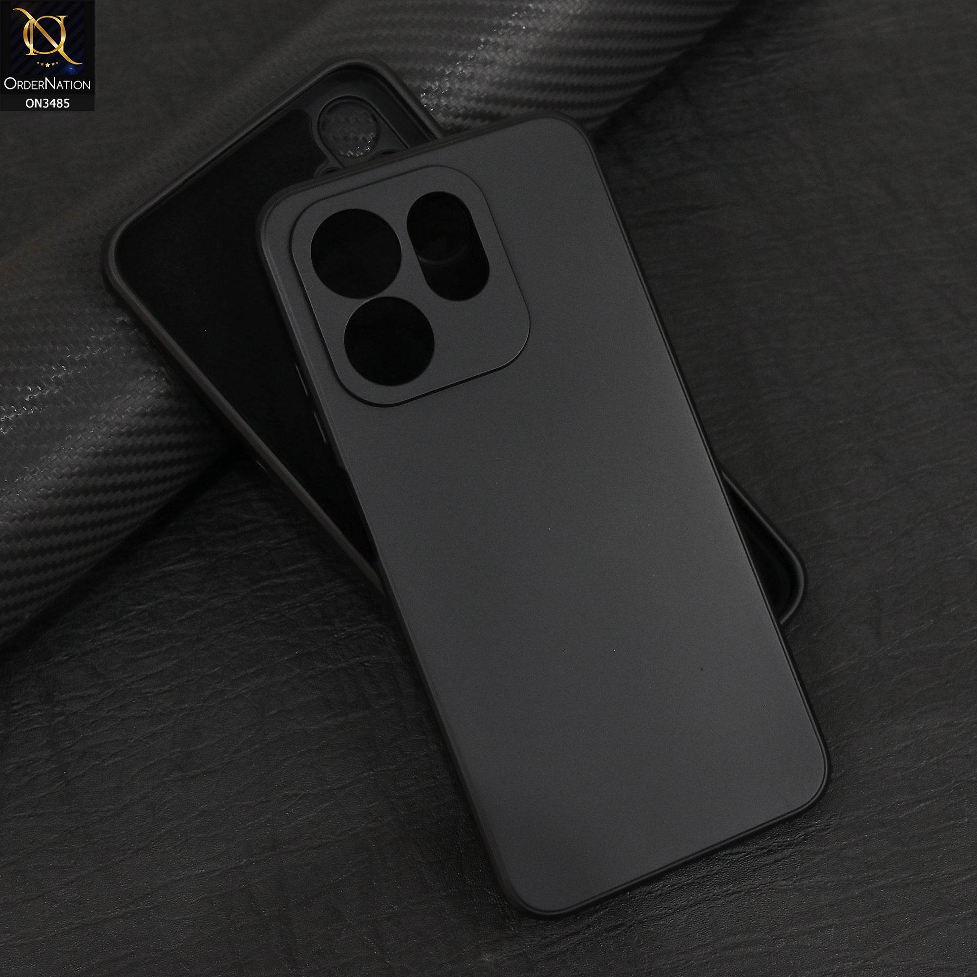 Infinix Smart 9 HD Cover - Black - ONation Silica Gel Series - HQ Liquid Silicone Elegant Colors Camera Protection Soft Case - Futurestore.pk