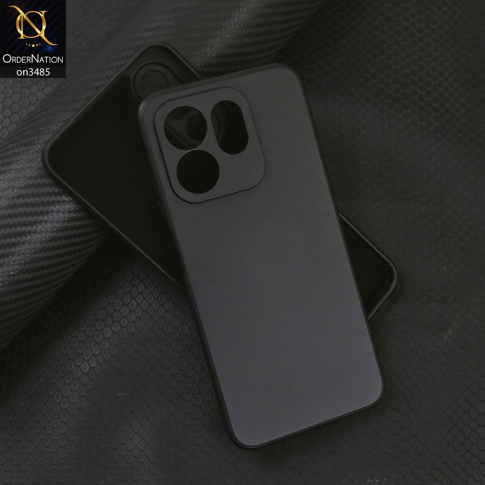 Infinix Hot 50i Cover - Black- ONation Silica Gel Series - HQ Liquid Silicone Elegant Colors Camera Protection Soft Case